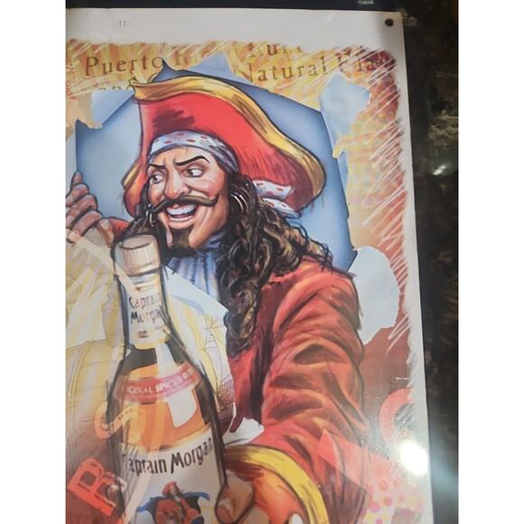 CAPTAIN MORGAN WHISKEY METAL BAR / PUB SIGN 18" X 12" (15E) - Picture 4 of 9